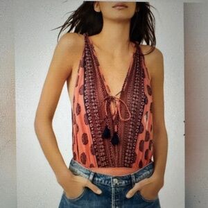 Free People Intimately Soul Of The Sun Bodysuit. NWT. M.